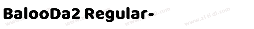 BalooDa2 Regular字体转换
